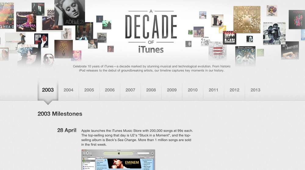Applen iTunes Store täyttää 10 vuotta